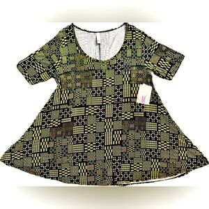 LuLaRoe Black and Yellow Perfect T